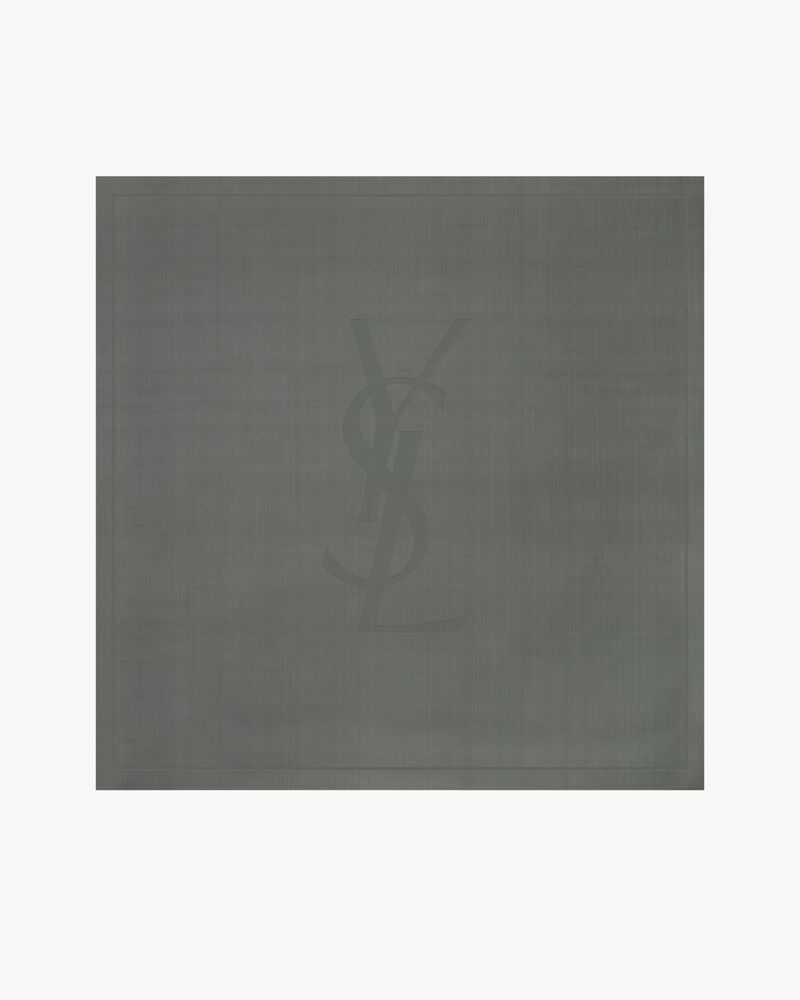 CASSANDRE SQUARE SCARF IN SILK CHARMEUSE