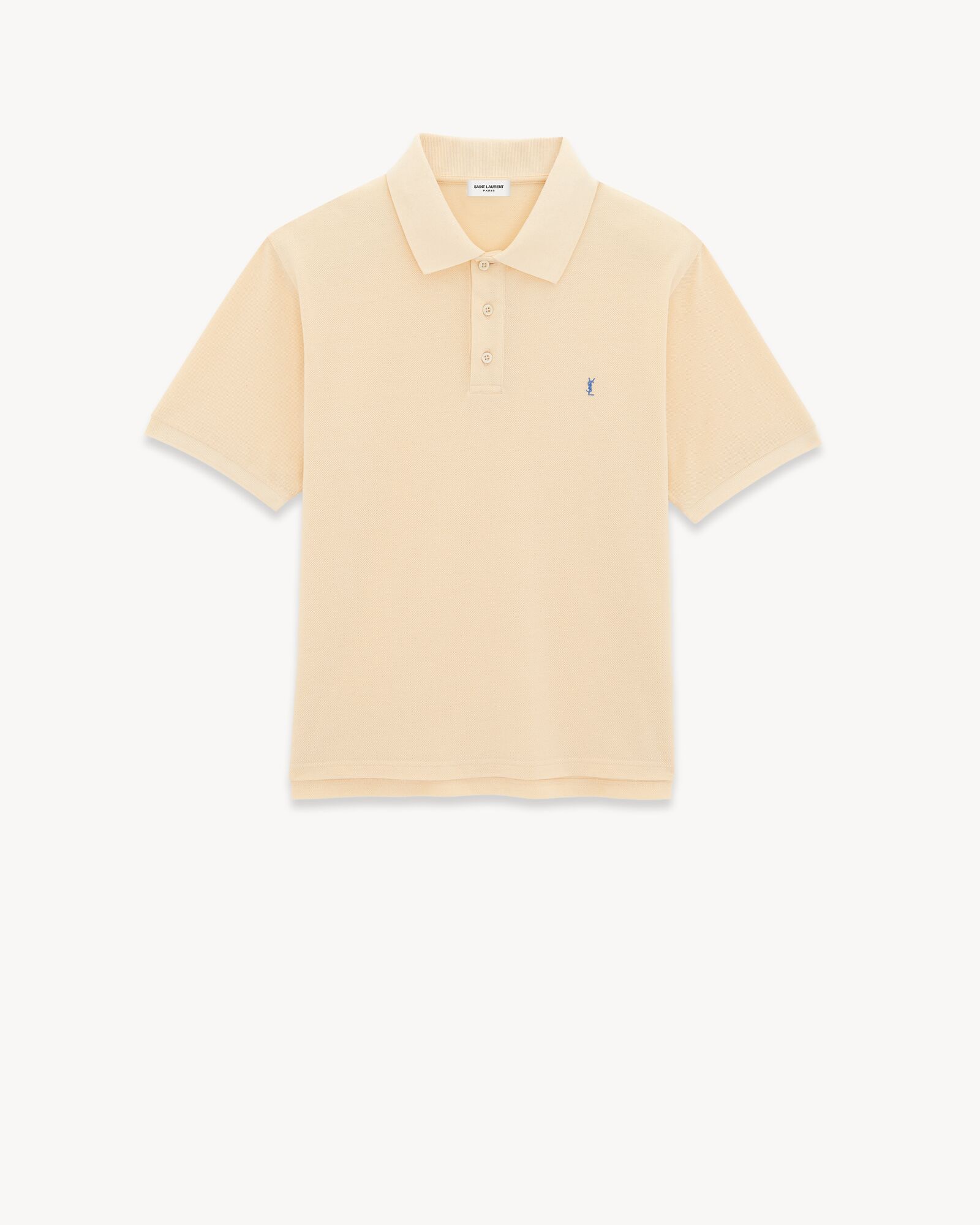 Cassandre Polo Shirt in Cotton Pique Saint Laurent YSL AU