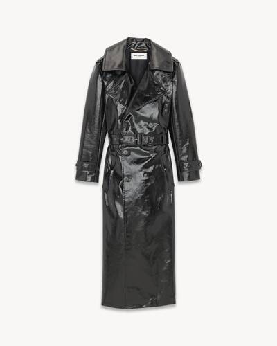 Patent trench outlet coat topshop