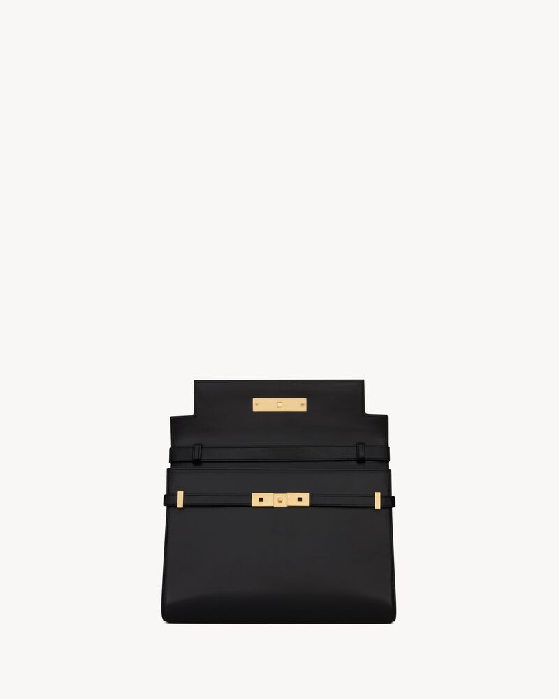 manhattan shoulder bag in box saint laurent leather