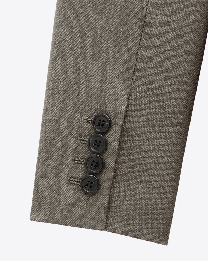 Jacket in Wool Gabardine