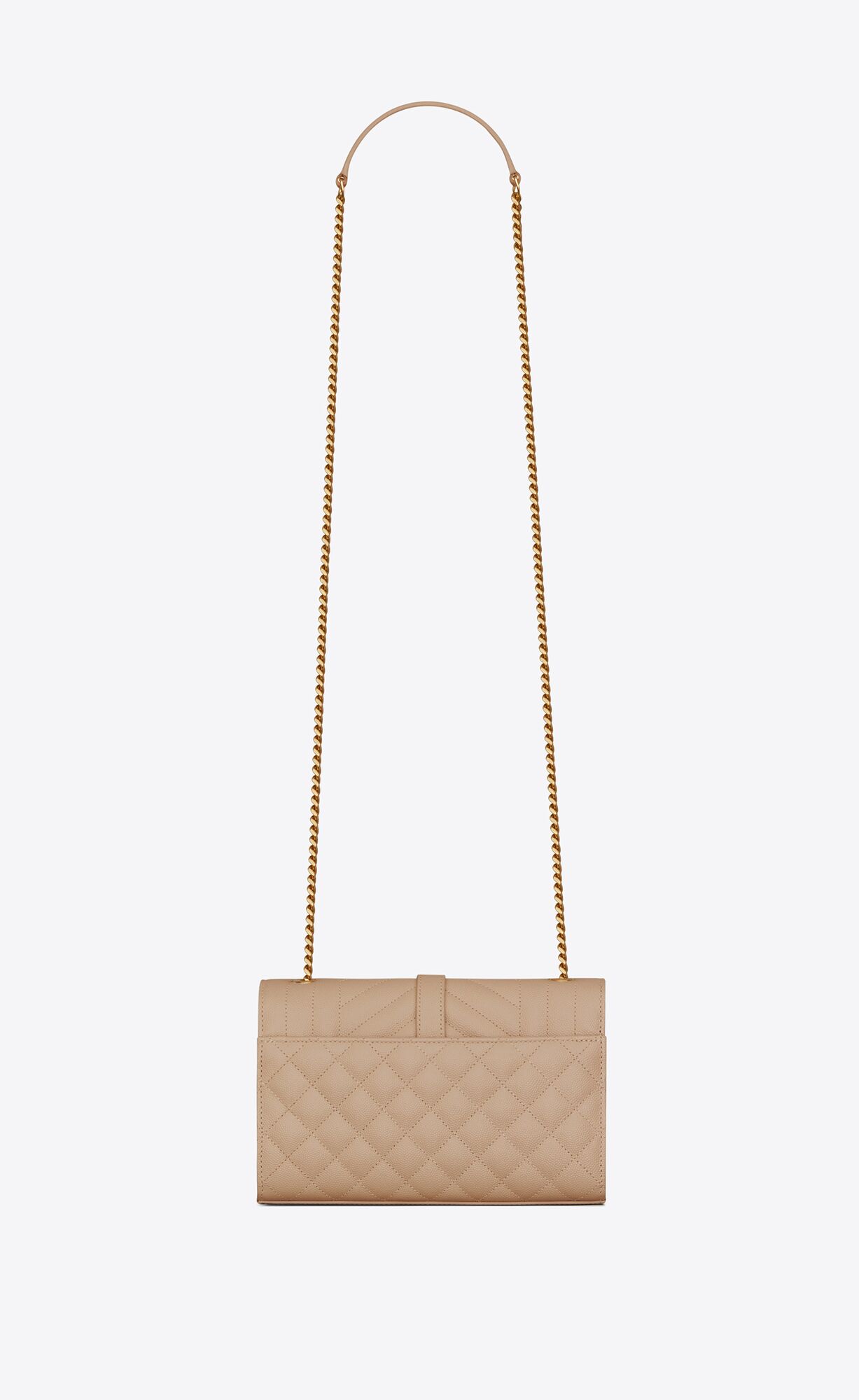 ENVELOPE SMALL IN QUILTED GRAIN DE POUDRE EMBOSSED LEATHER | Saint ...