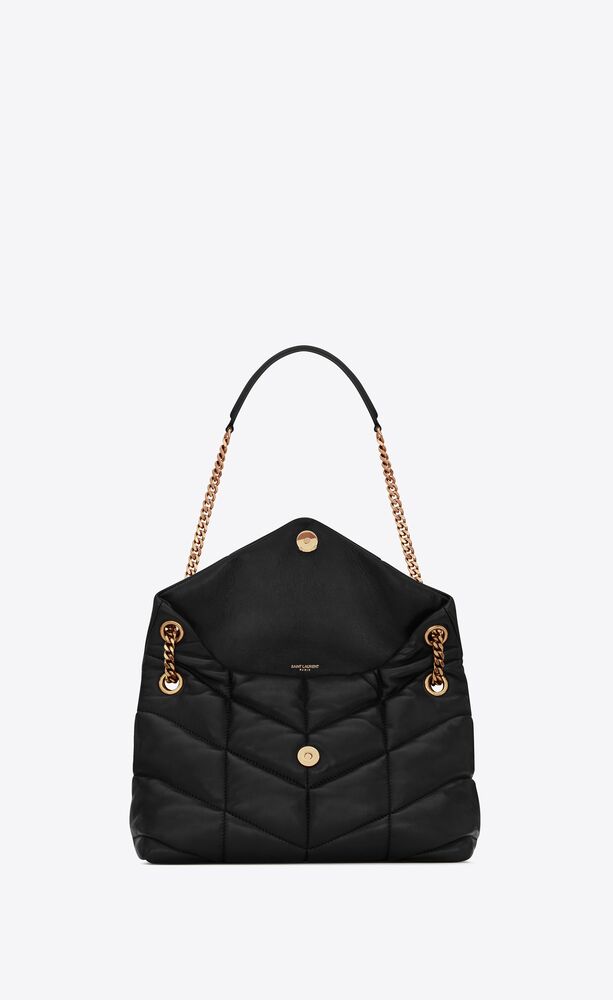 puffer small bag in quilted lambskin