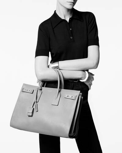 Yves Saint Laurent Small Leather Sac de Jour Bag