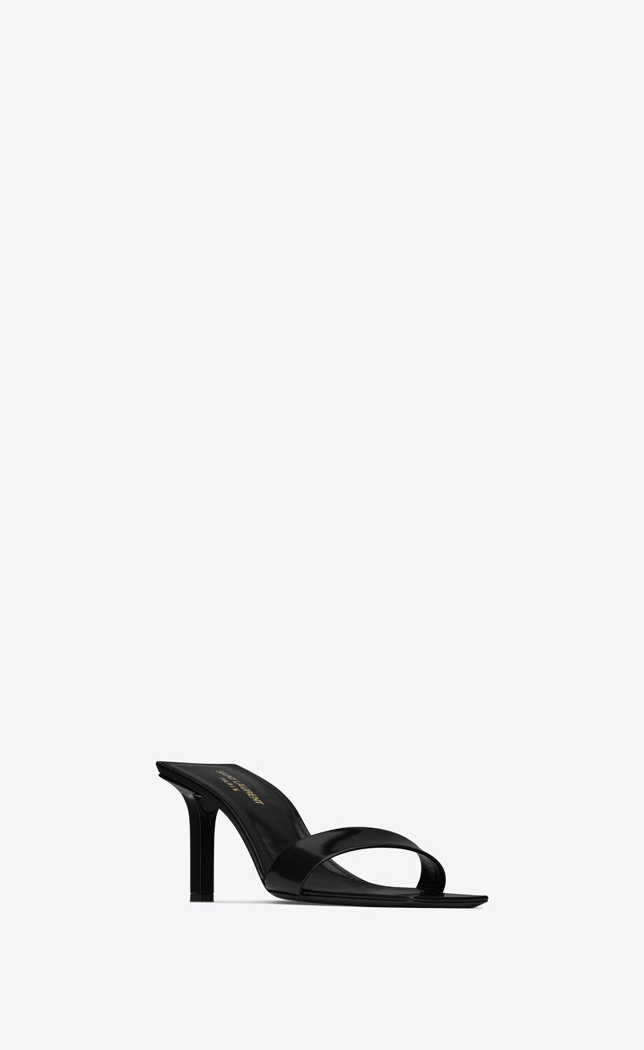 PAM mules in glazed leather | Saint Laurent | YSL.com