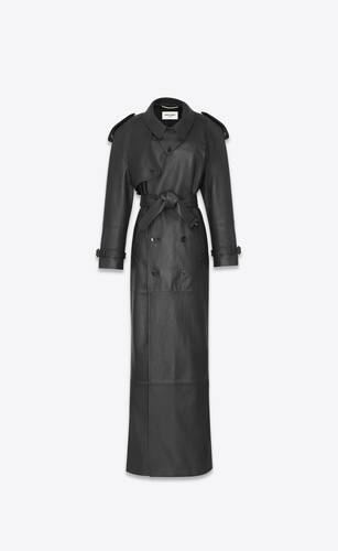 long trench in lambskin