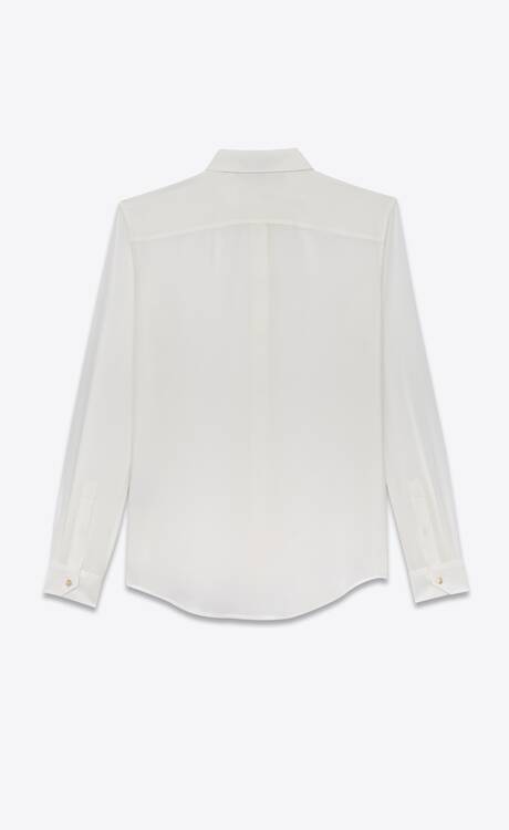 Shirt in silk crêpe | Saint Laurent | YSL.com