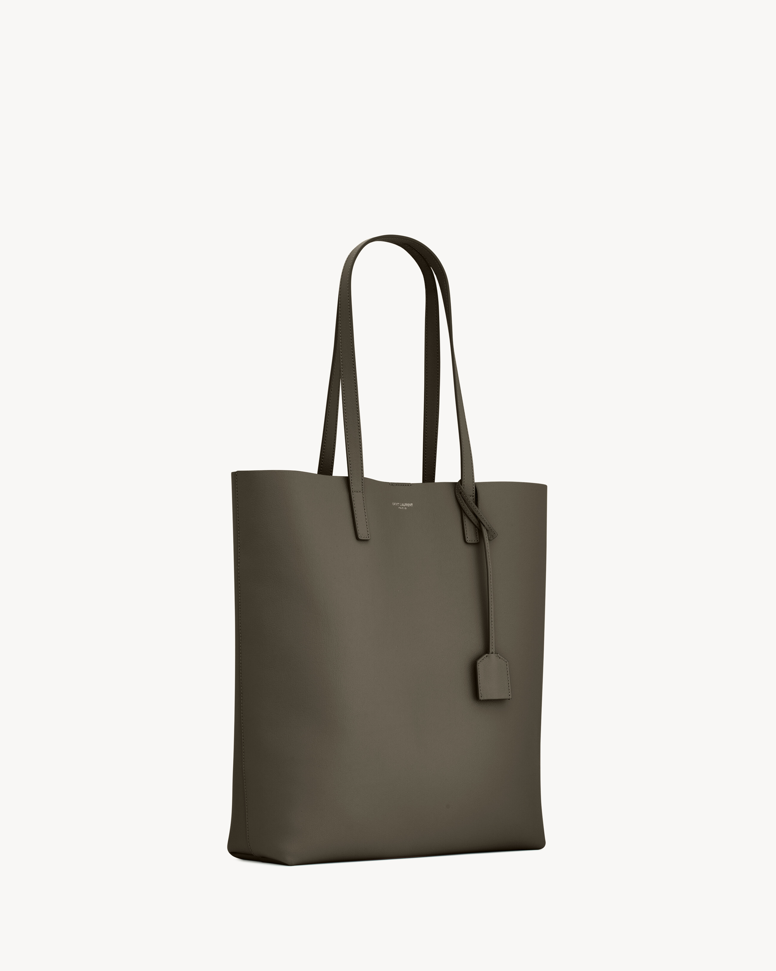 Shopping Saint Laurent N/S aus schwarzem leder
