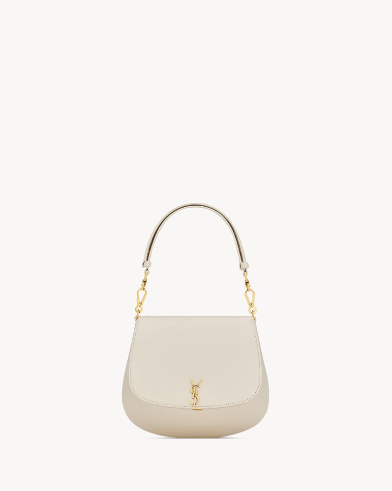 mini VOLTAIRE TOP HANDLE bolsa em couro BOX SAINT LAURENT