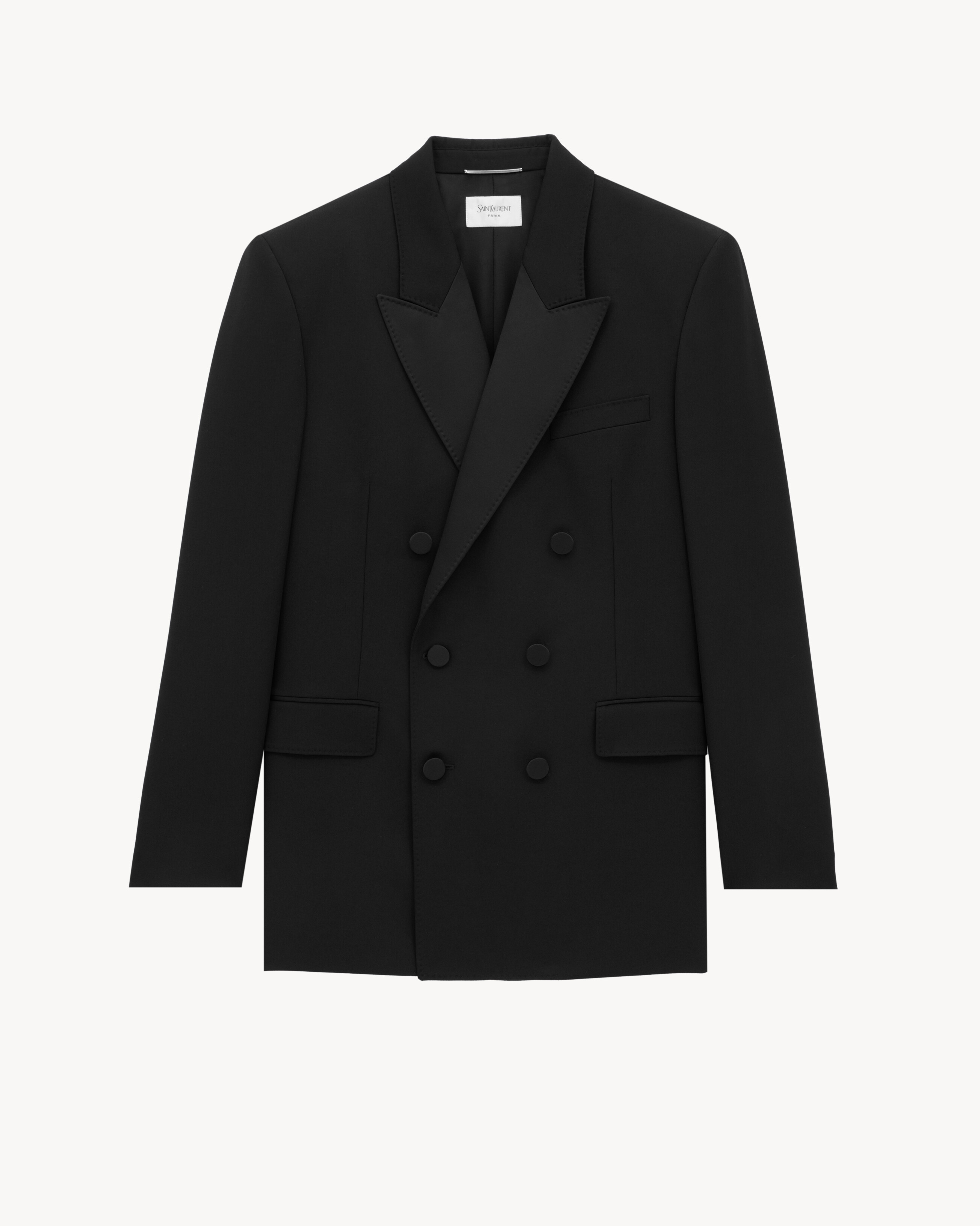 Yves tuxedo jacket in grain de poudre