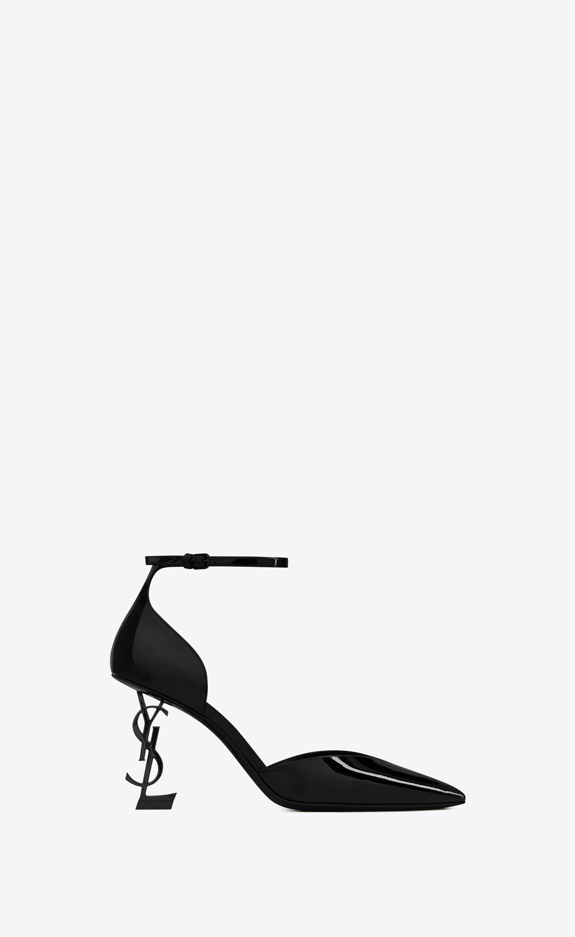 OPYUM d'orsay pumps in patent leather with black heel | Saint Laurent Japan YSL.com