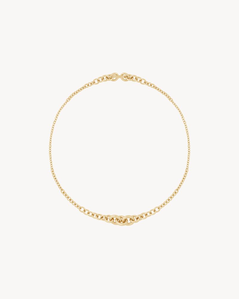 graduated chain necklace in 18K yellow gold