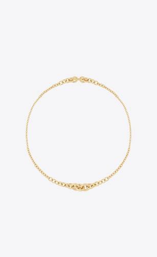 graduated chain necklace in 18k yellow gold