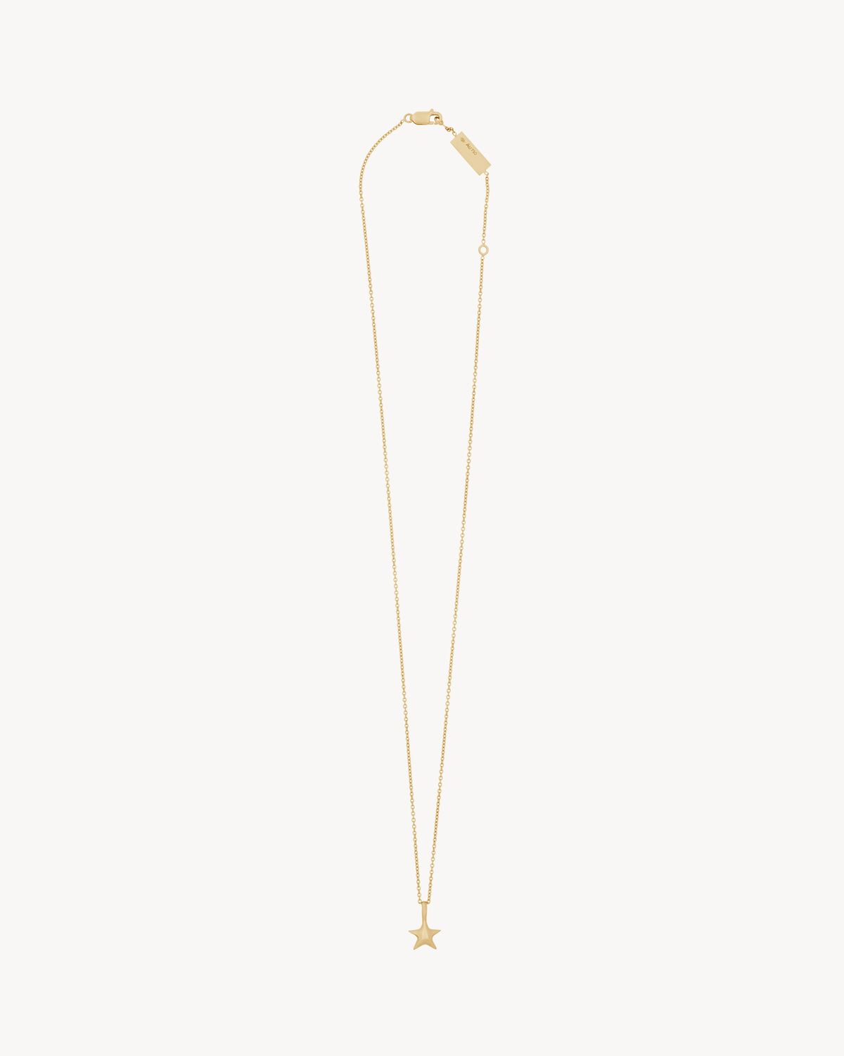 star pendant necklace in 18K yellow gold