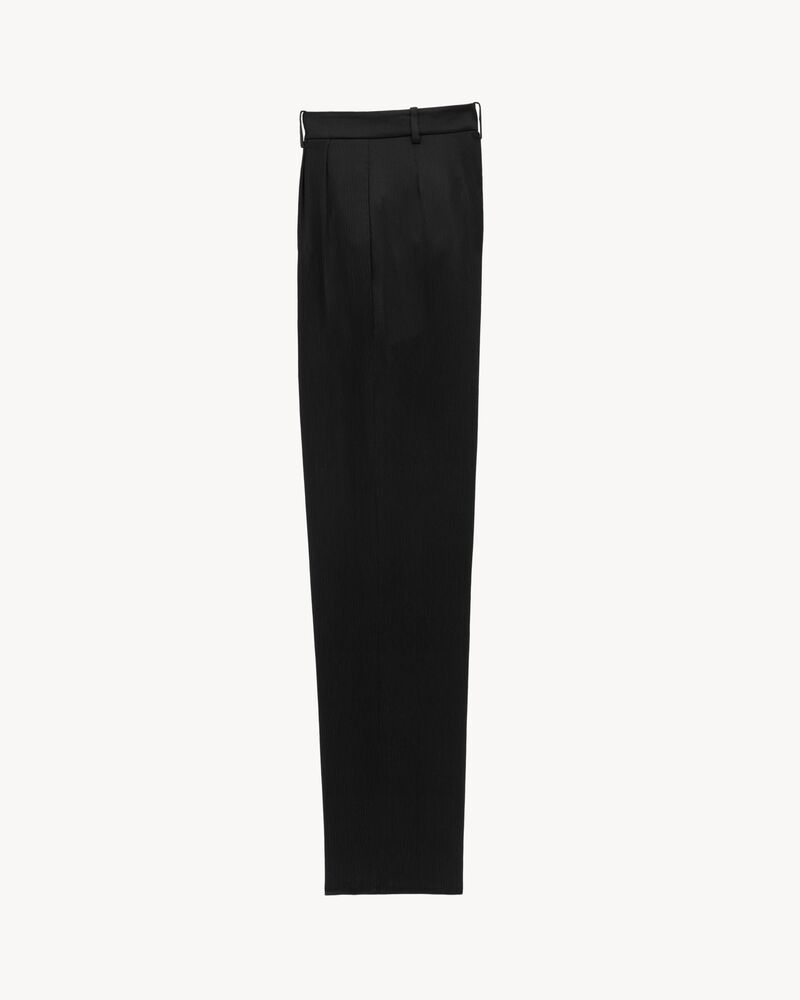 baggy pants in silk satin crepon