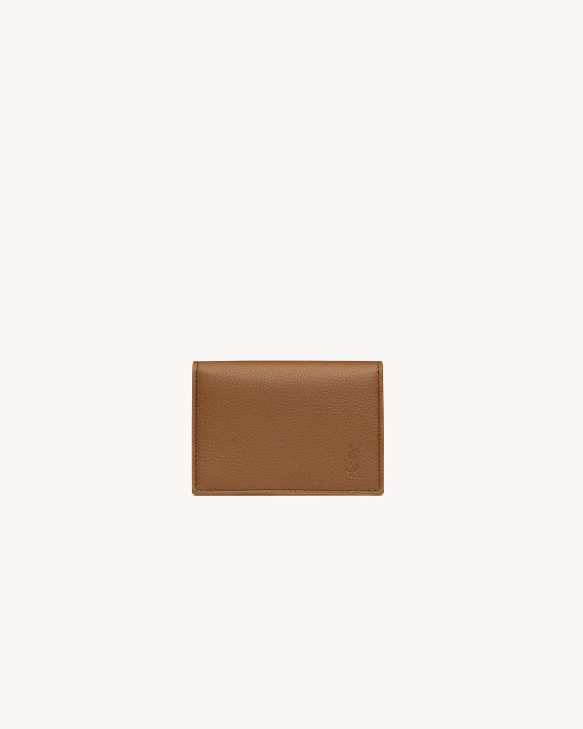 CASSANDRE SHADOW SAINT LAURENT business card case in grained leather