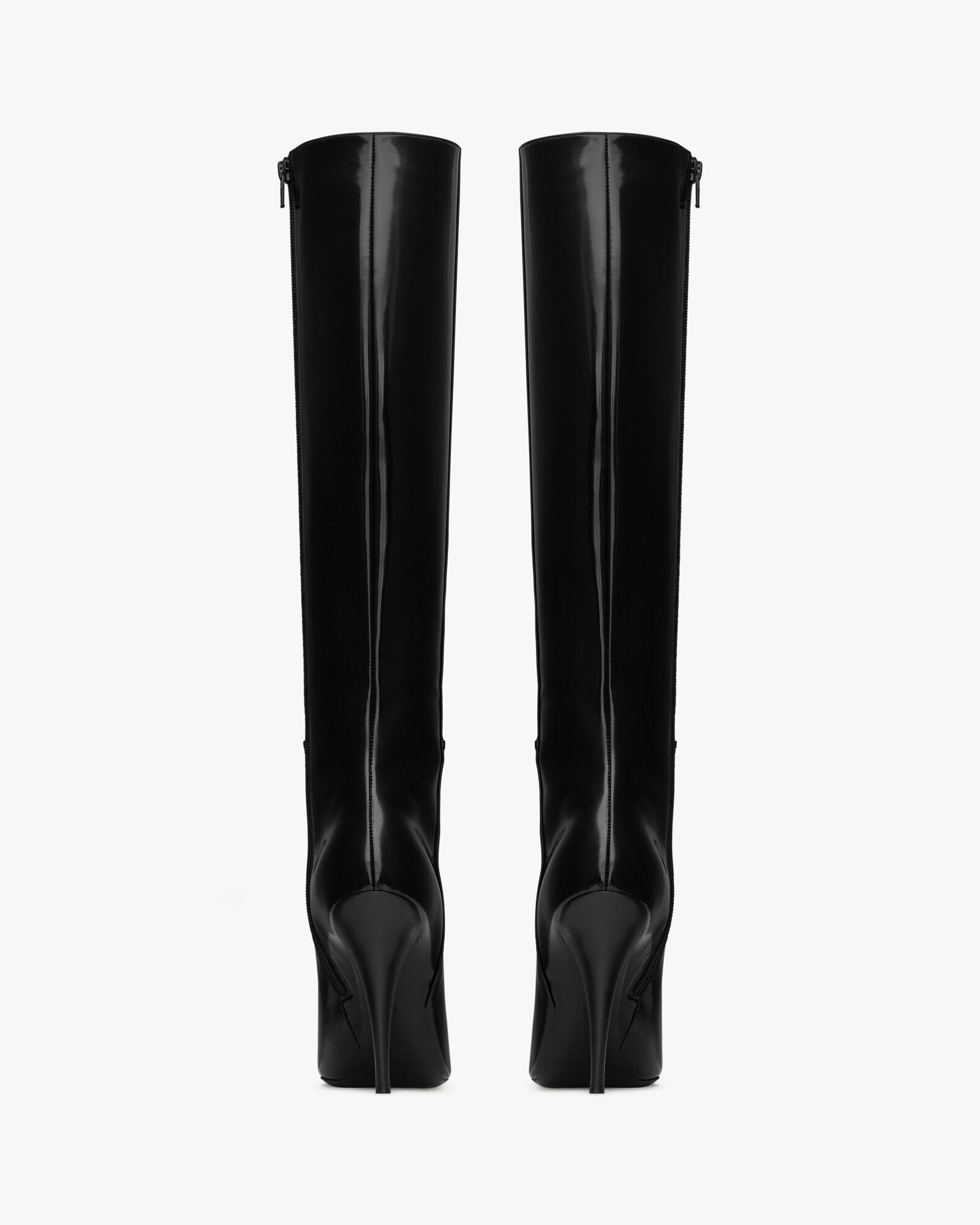 JONES boots in glazed leather Saint Laurent