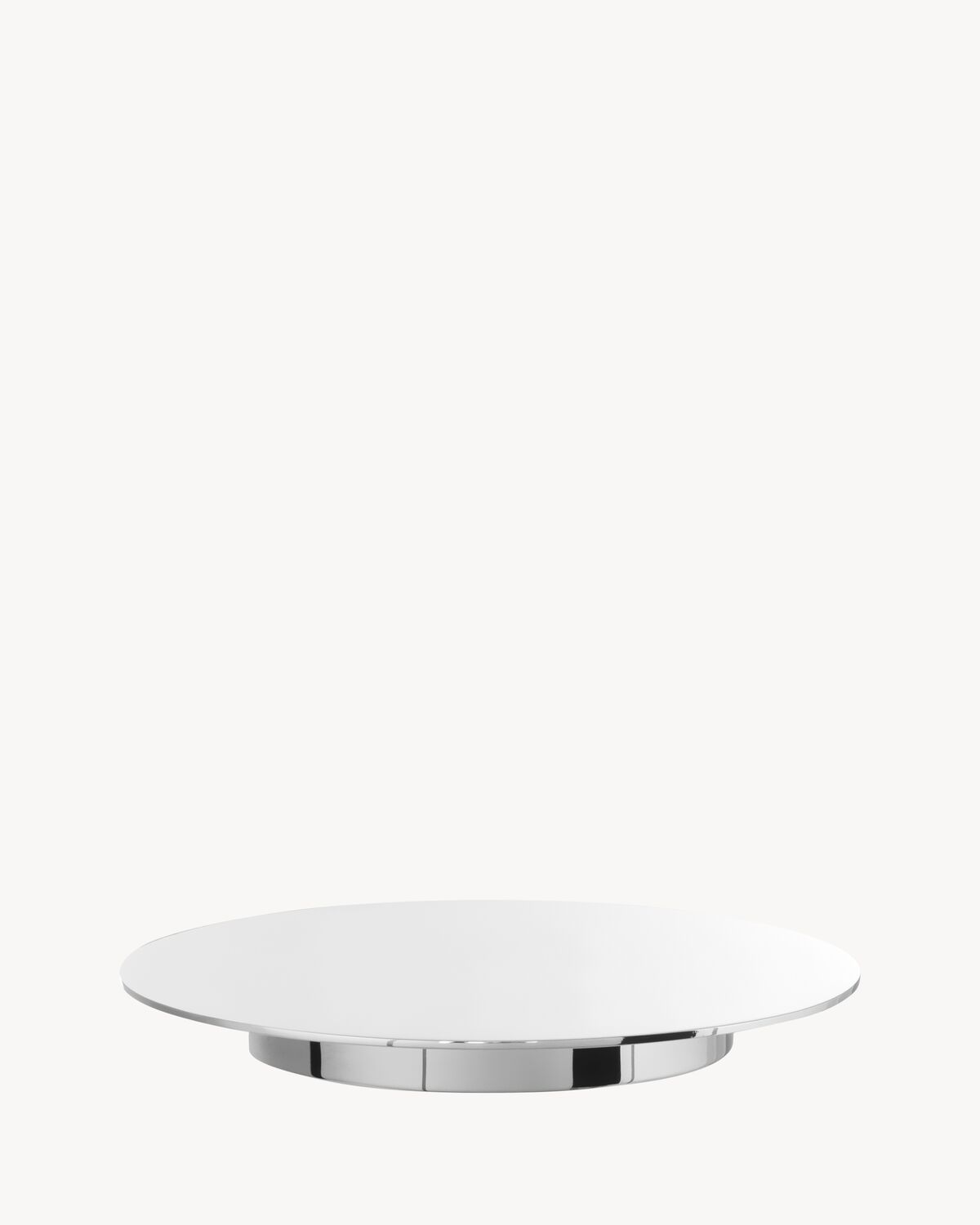 donald judd puiforcat bread plate in sterling silver