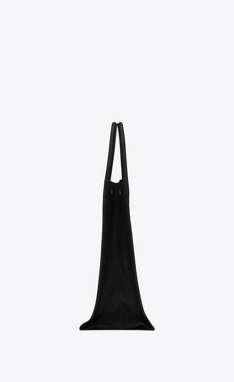 RIVE GAUCHE LARGE TOTE BAG IN EMBROIDERED RAFFIA AND LEATHER | Saint ...