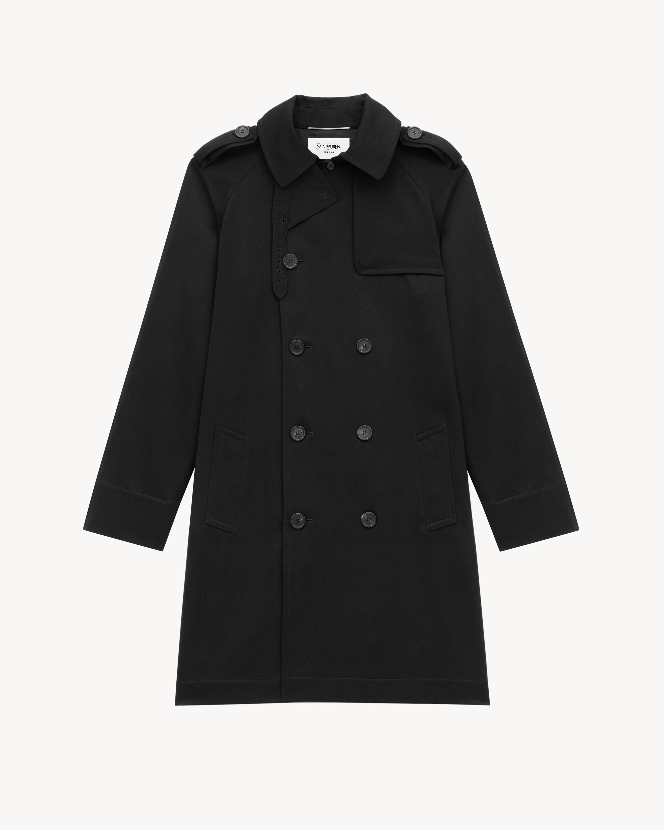 Trench in gabardine di cotone