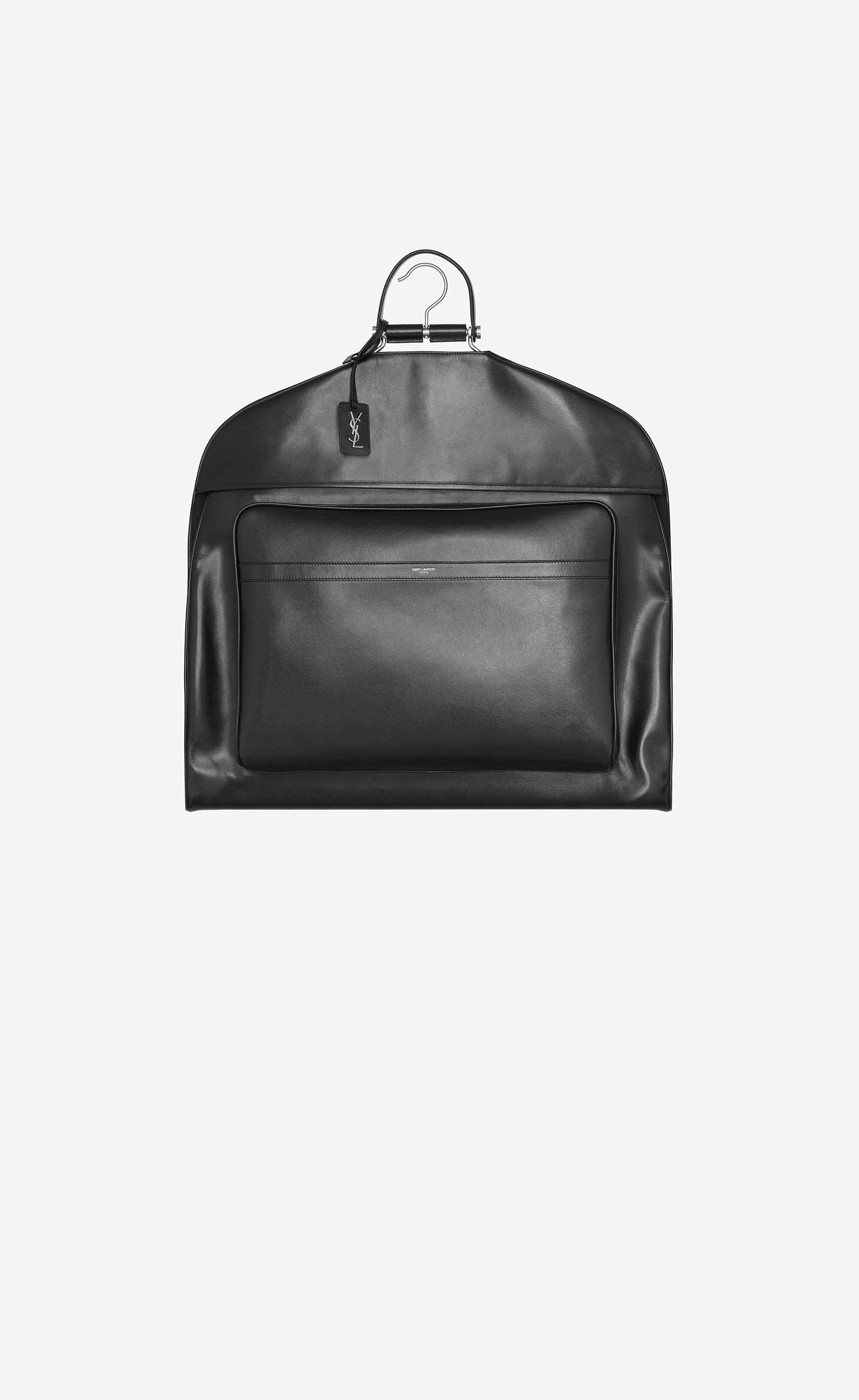 Clothes travel sleeve in smooth leather