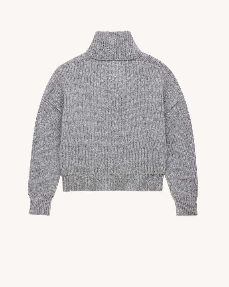 shawl sweater in chunky knit